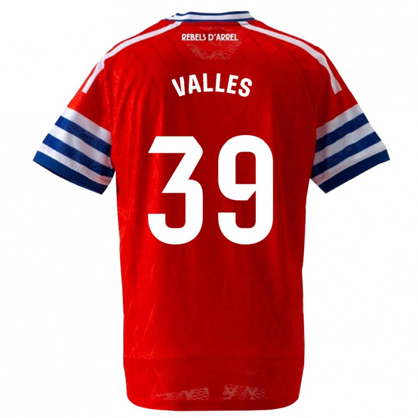 Danxen Kinder Gastón Valles #39 Königsblau Rot Auswärtstrikot Trikot 2026/27 T-Shirt Schweiz