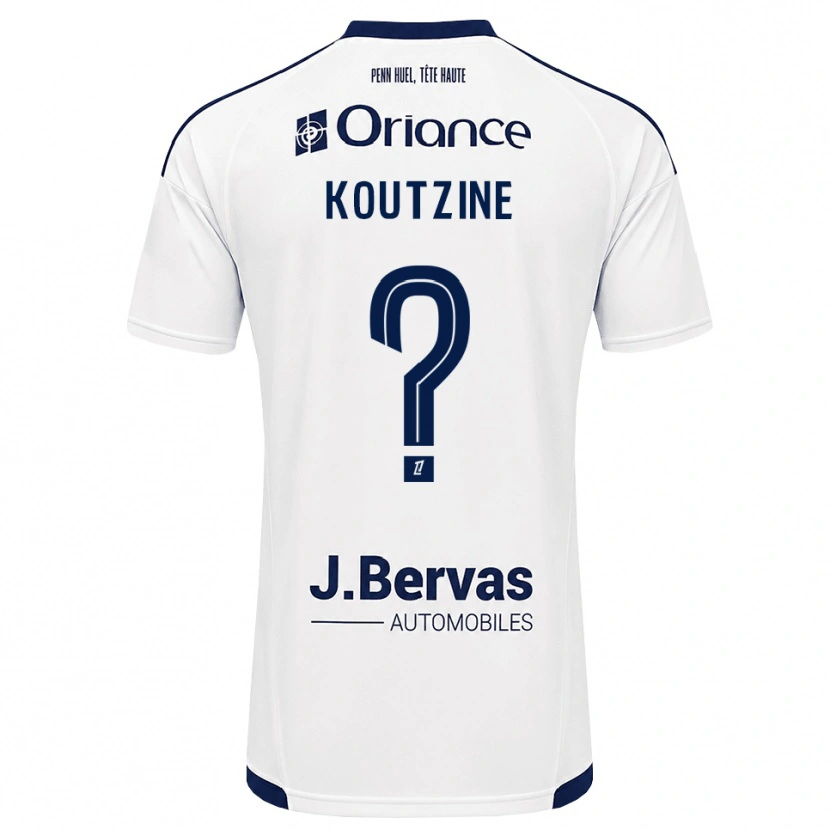 Danxen Kinder Camille Koutzine #0 Marineweiß Auswärtstrikot Trikot 2026/27 T-Shirt Schweiz
