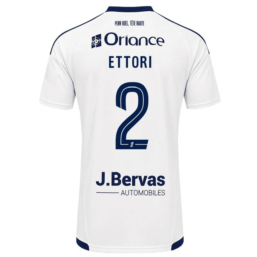 Danxen Kinder Ilan Ettori #2 Marineweiß Auswärtstrikot Trikot 2026/27 T-Shirt Schweiz