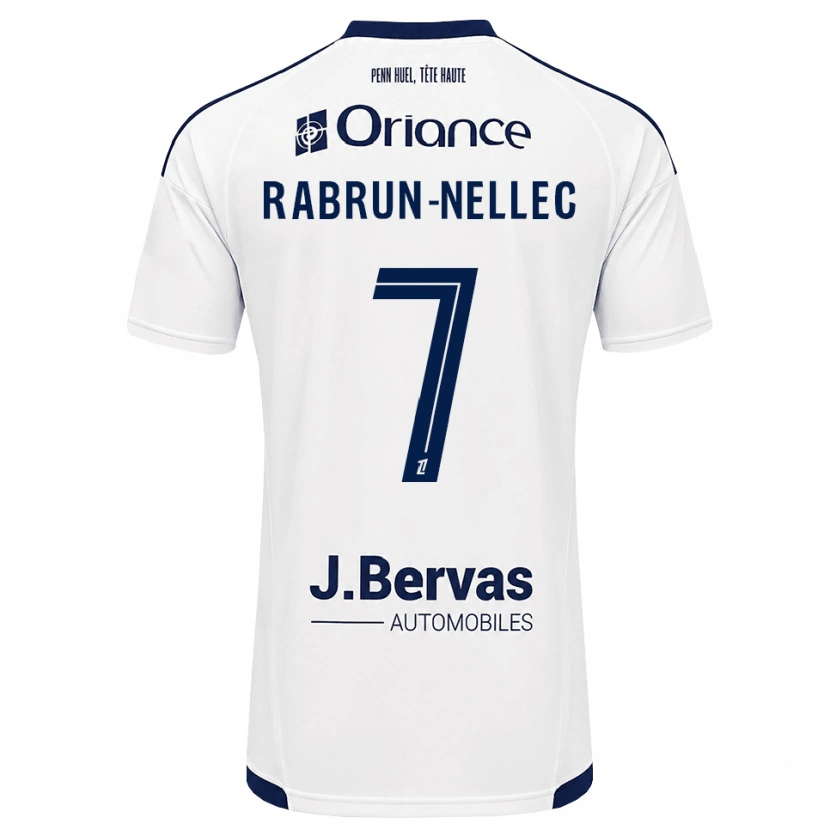 Danxen Kinder Yannis Rabrun-Nellec #7 Marineweiß Auswärtstrikot Trikot 2026/27 T-Shirt Schweiz