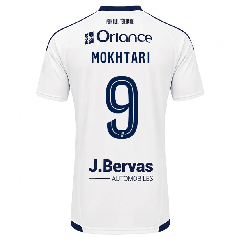 Danxen Kinder Noa Mokhtari #9 Marineweiß Auswärtstrikot Trikot 2026/27 T-Shirt Schweiz