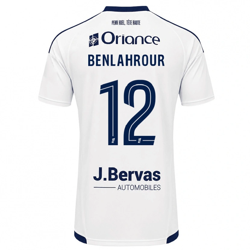 Danxen Kinder Ilyes Benlahrour #12 Marineweiß Auswärtstrikot Trikot 2026/27 T-Shirt Schweiz