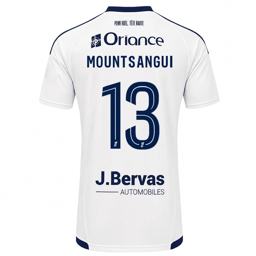 Danxen Kinder Warren Mountsangui #13 Marineweiß Auswärtstrikot Trikot 2026/27 T-Shirt Schweiz