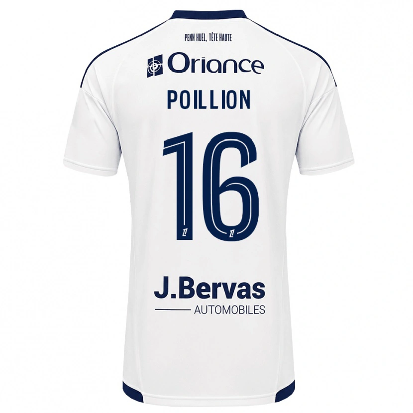 Danxen Kinder Noé Poillion #16 Marineweiß Auswärtstrikot Trikot 2026/27 T-Shirt Schweiz