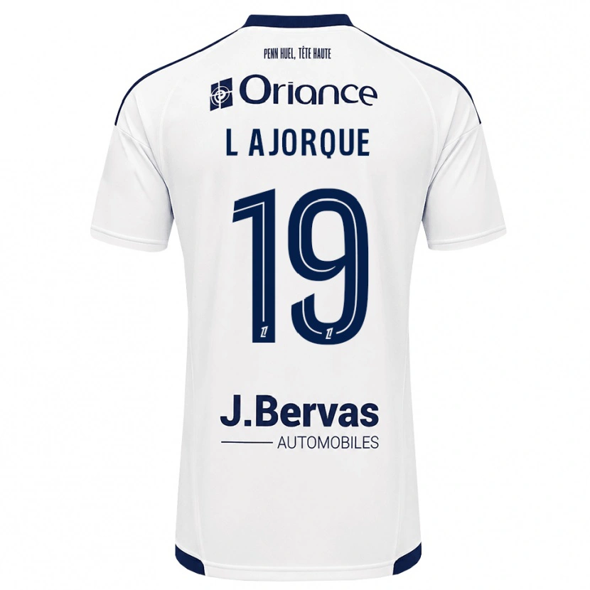 Danxen Kinder Ludovic Ajorque #19 Marineweiß Auswärtstrikot Trikot 2026/27 T-Shirt Schweiz