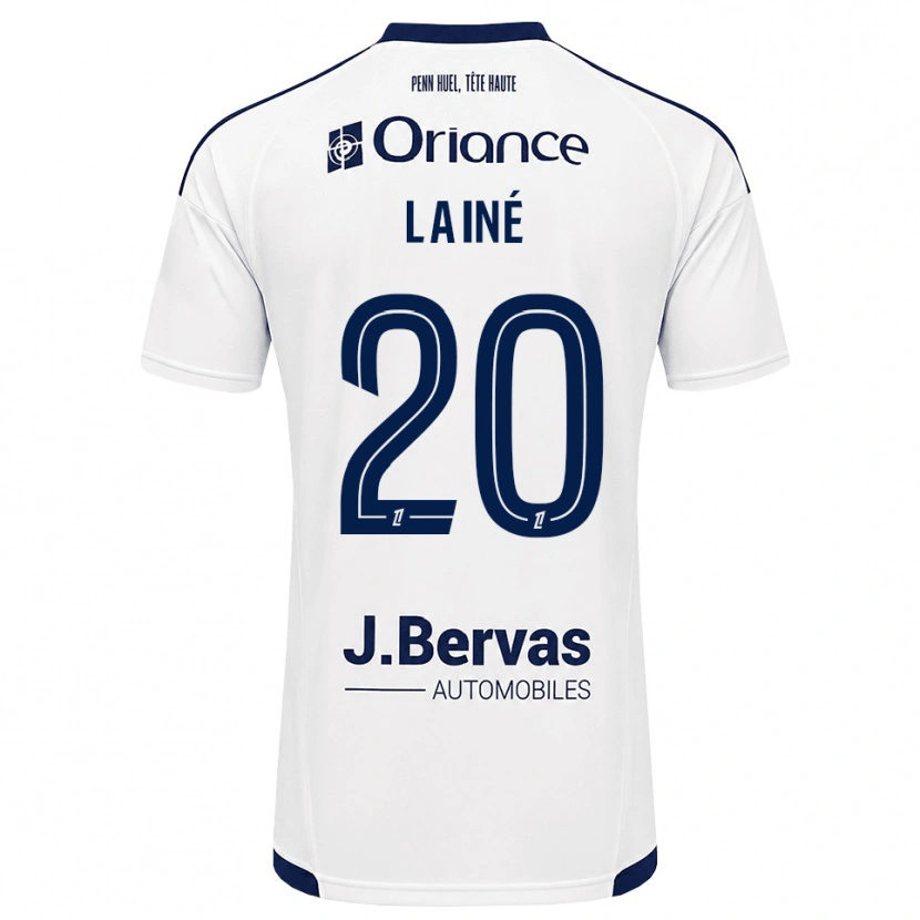 Danxen Kinder Mathis Lainé #20 Marineweiß Auswärtstrikot Trikot 2026/27 T-Shirt Schweiz