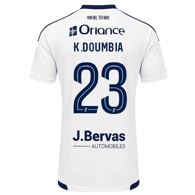 Danxen Kinder Kamory Doumbia #23 Marineweiß Auswärtstrikot Trikot 2026/27 T-Shirt Schweiz
