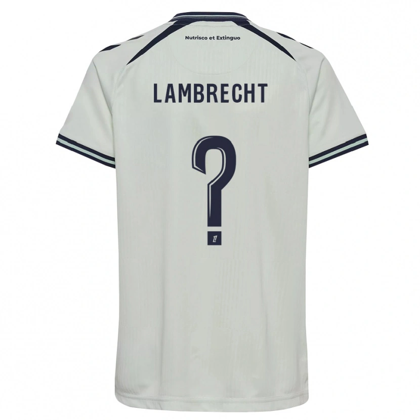 Danxen Kinder Noa Lambrecht #0 Mitternachtsblau Weiß Auswärtstrikot Trikot 2026/27 T-Shirt Schweiz