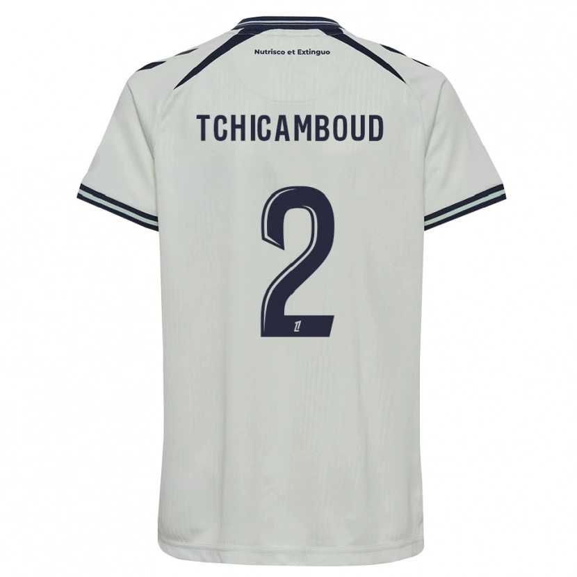 Danxen Kinder Steed Tchicamboud #2 Mitternachtsblau Weiß Auswärtstrikot Trikot 2026/27 T-Shirt Schweiz