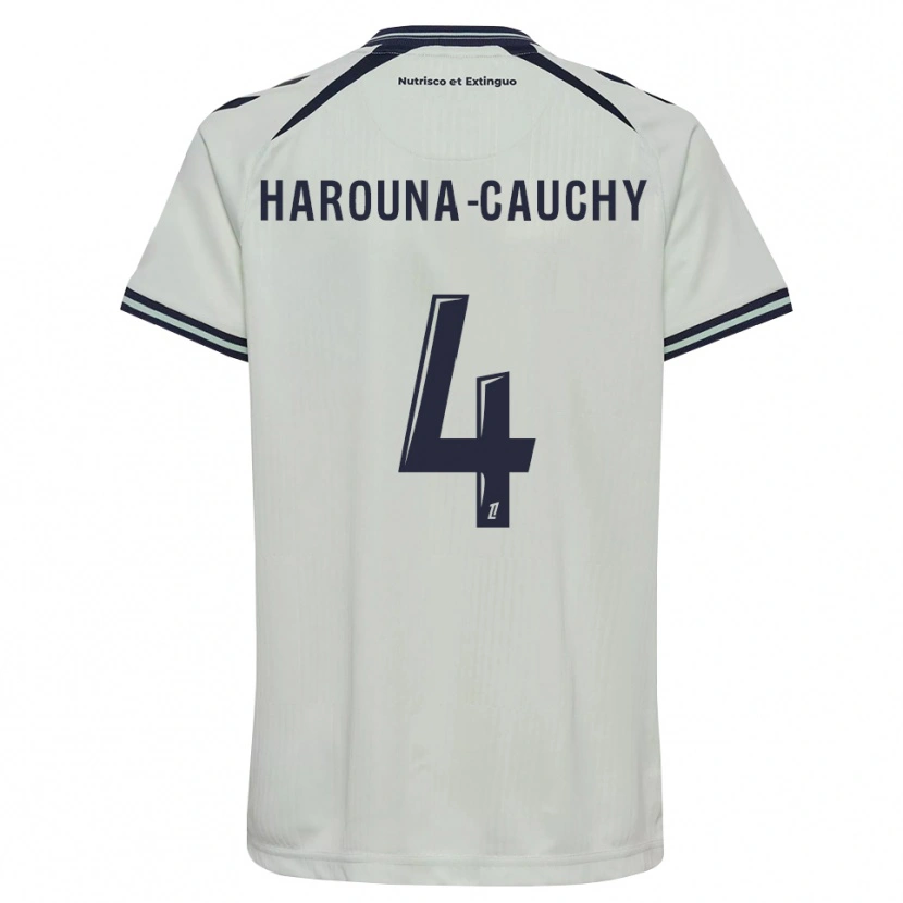 Danxen Kinder Yllian Harouna-Cauchy #4 Mitternachtsblau Weiß Auswärtstrikot Trikot 2026/27 T-Shirt Schweiz