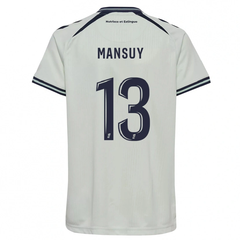 Danxen Kinder Héloïse Mansuy #13 Mitternachtsblau Weiß Auswärtstrikot Trikot 2026/27 T-Shirt Schweiz