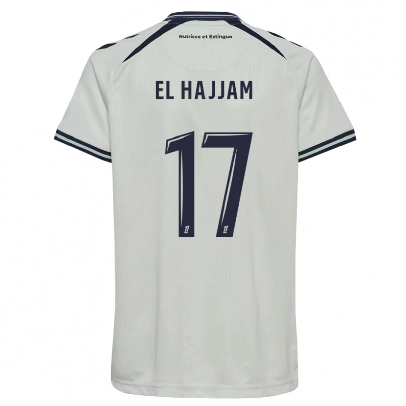 Danxen Kinder Oualid El Hajjam #17 Mitternachtsblau Weiß Auswärtstrikot Trikot 2026/27 T-Shirt Schweiz