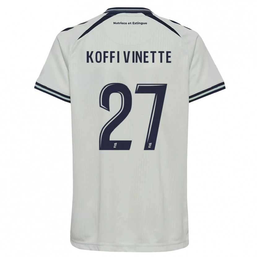 Danxen Kinder Enzo Koffi #27 Mitternachtsblau Weiß Auswärtstrikot Trikot 2026/27 T-Shirt Schweiz