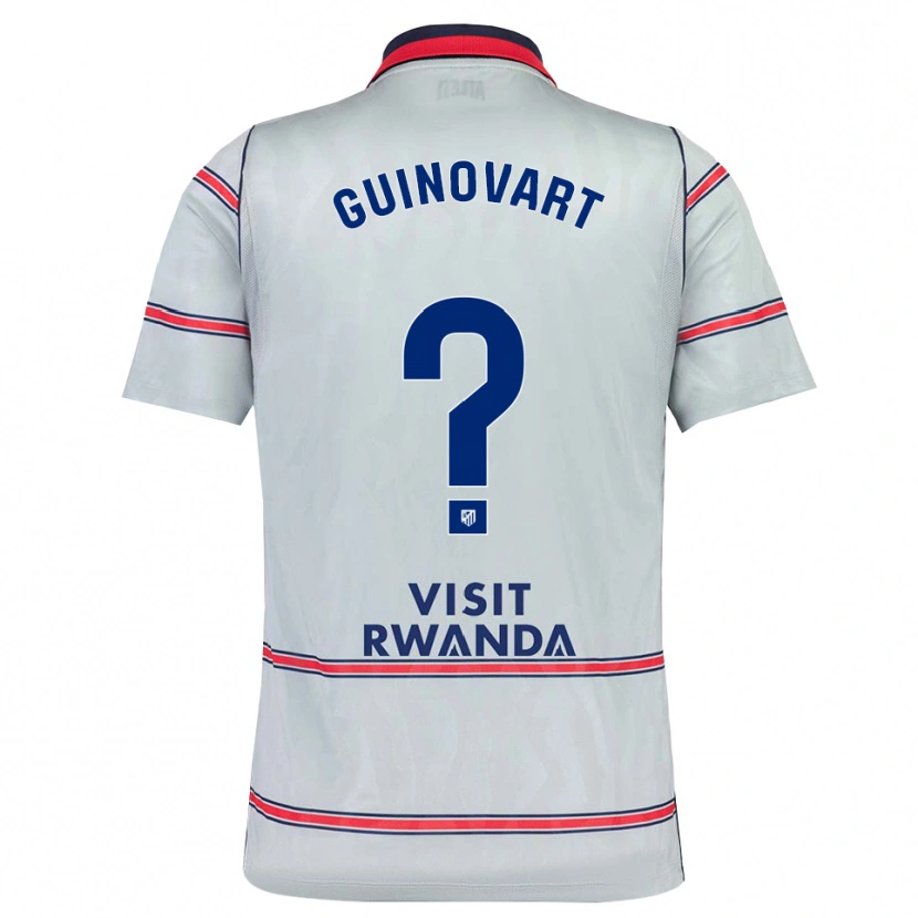 Danxen Kinder Martí Guinovart #0 Grau Rot Marineblau Ausweichtrikot Trikot 2026/27 T-Shirt Schweiz