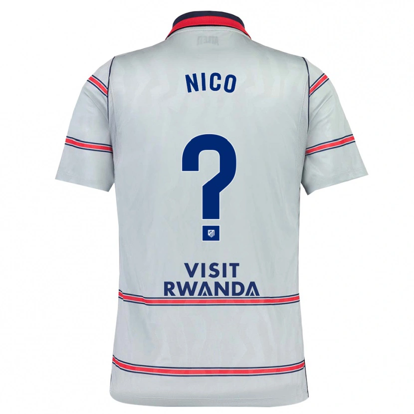 Danxen Kinder Nico Fernández #0 Grau Rot Marineblau Ausweichtrikot Trikot 2026/27 T-Shirt Schweiz
