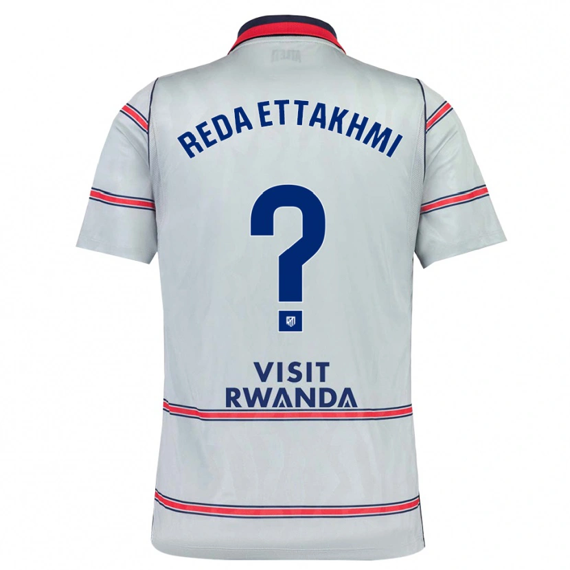 Danxen Kinder Mohamed Reda Ettakhmi #0 Grau Rot Marineblau Ausweichtrikot Trikot 2026/27 T-Shirt Schweiz
