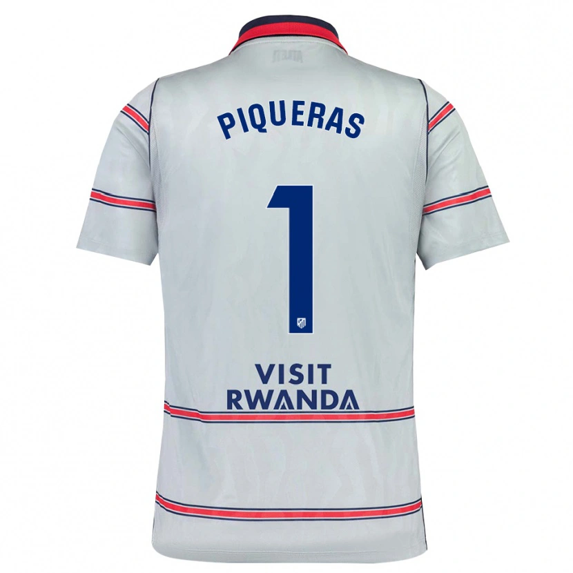 Danxen Kinder Diego Piqueras #1 Grau Rot Marineblau Ausweichtrikot Trikot 2026/27 T-Shirt Schweiz