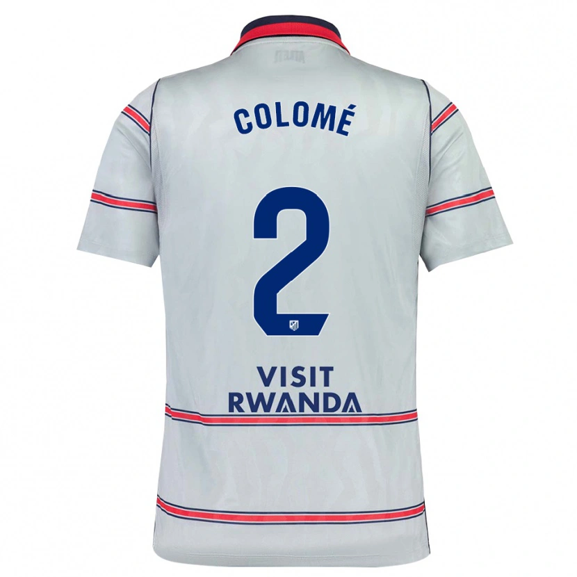 Danxen Kinder Jan Colomé #2 Grau Rot Marineblau Ausweichtrikot Trikot 2026/27 T-Shirt Schweiz