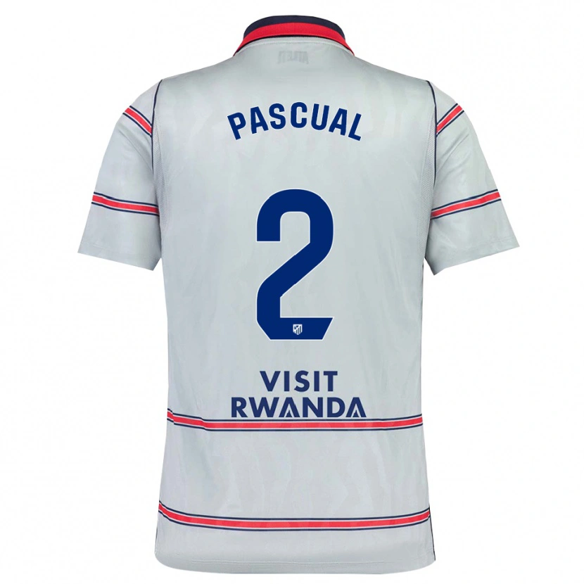 Danxen Kinder Martin Pascual #2 Grau Rot Marineblau Ausweichtrikot Trikot 2026/27 T-Shirt Schweiz