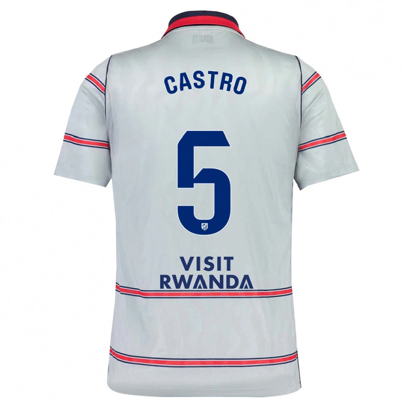 Danxen Kinder Oscar Castro #5 Grau Rot Marineblau Ausweichtrikot Trikot 2026/27 T-Shirt Schweiz