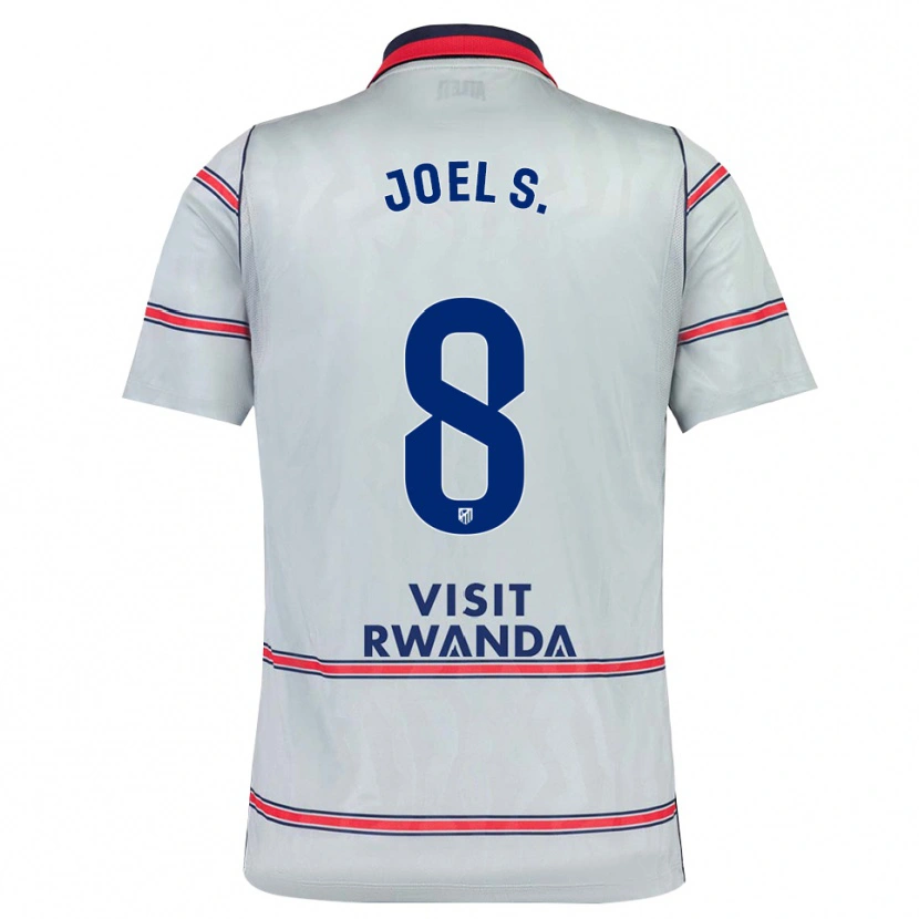 Danxen Kinder Joel Sánchez #8 Grau Rot Marineblau Ausweichtrikot Trikot 2026/27 T-Shirt Schweiz