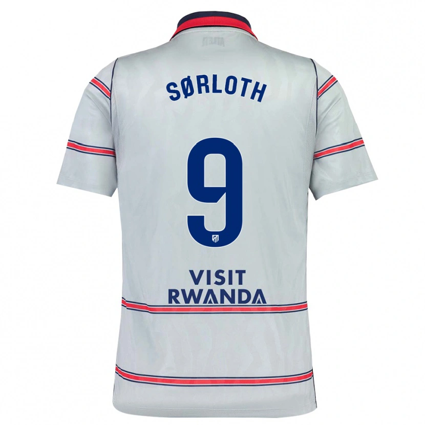 Danxen Kinder Alexander Sørloth #9 Grau Rot Marineblau Ausweichtrikot Trikot 2026/27 T-Shirt Schweiz