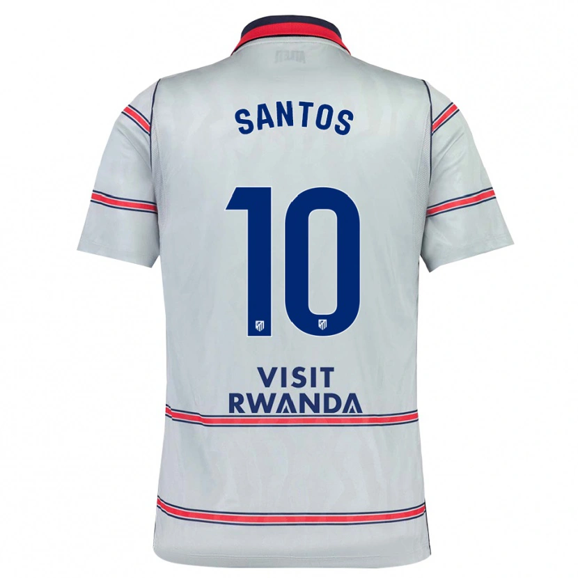 Danxen Kinder Leicy Santos #10 Grau Rot Marineblau Ausweichtrikot Trikot 2026/27 T-Shirt Schweiz
