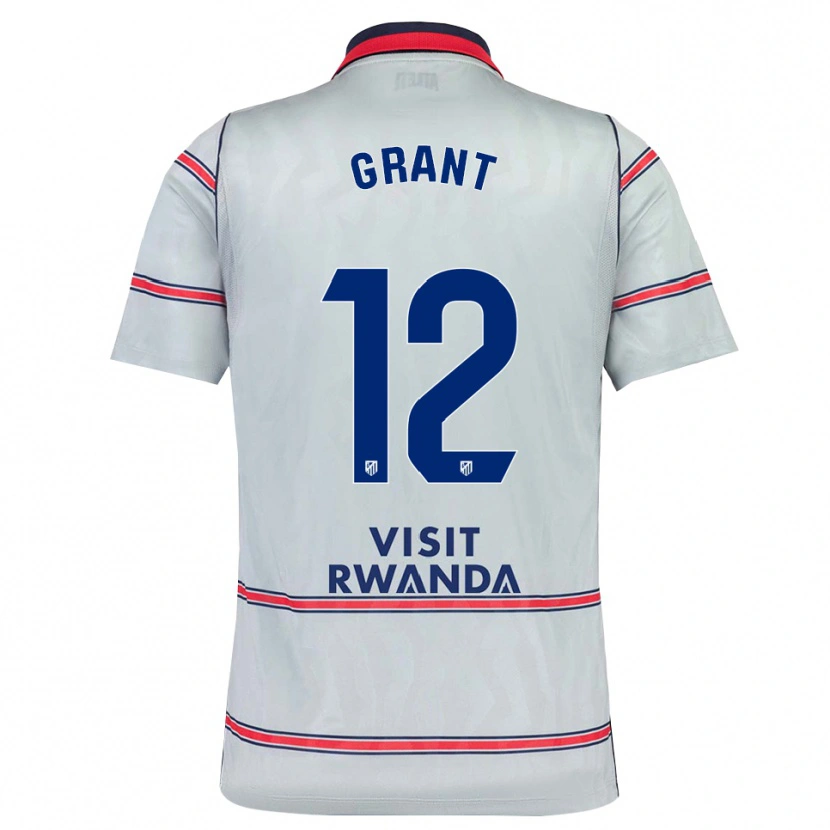 Danxen Kinder Cristian Grant #12 Grau Rot Marineblau Ausweichtrikot Trikot 2026/27 T-Shirt Schweiz