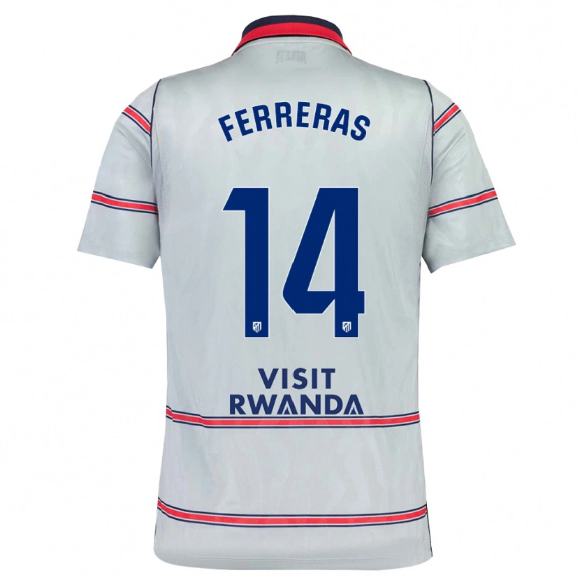 Danxen Kinder Adrian Ferreras #14 Grau Rot Marineblau Ausweichtrikot Trikot 2026/27 T-Shirt Schweiz