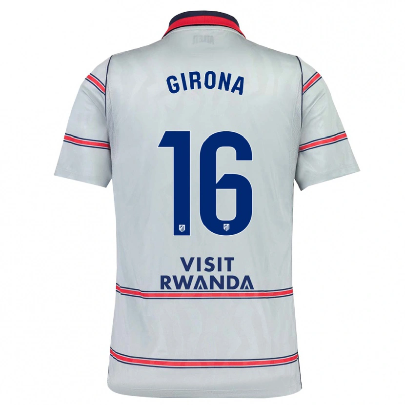 Danxen Kinder Raúl Girona #16 Grau Rot Marineblau Ausweichtrikot Trikot 2026/27 T-Shirt Schweiz