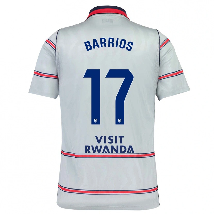 Danxen Kinder Jesus Barrios #17 Grau Rot Marineblau Ausweichtrikot Trikot 2026/27 T-Shirt Schweiz