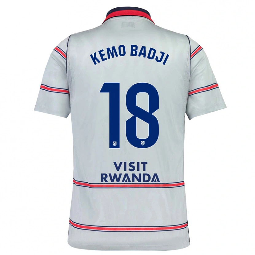 Danxen Kinder Abdou Kemo Badji #18 Grau Rot Marineblau Ausweichtrikot Trikot 2026/27 T-Shirt Schweiz