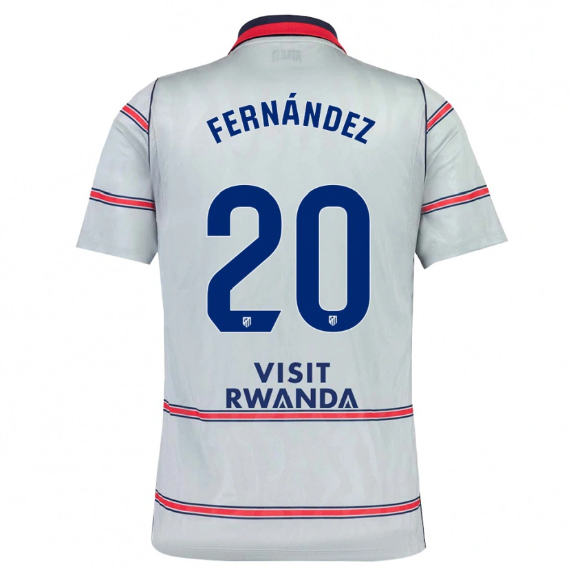 Danxen Kinder Mattías Fernández #20 Grau Rot Marineblau Ausweichtrikot Trikot 2026/27 T-Shirt Schweiz