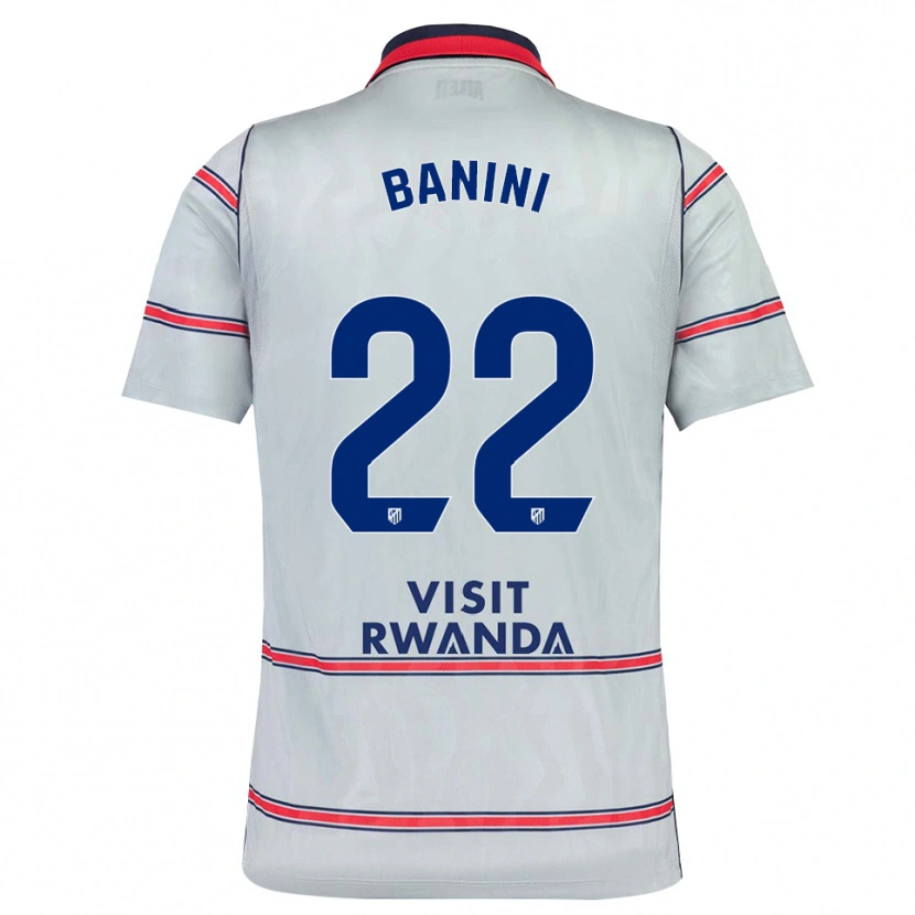 Danxen Kinder Estefania Banini #22 Grau Rot Marineblau Ausweichtrikot Trikot 2026/27 T-Shirt Schweiz