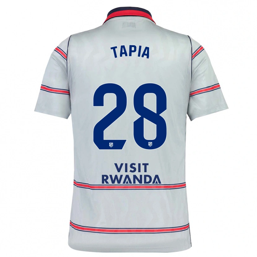 Danxen Kinder Unai Tapia #28 Grau Rot Marineblau Ausweichtrikot Trikot 2026/27 T-Shirt Schweiz