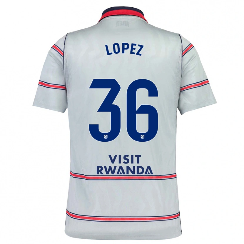 Danxen Kinder David Lopez #36 Grau Rot Marineblau Ausweichtrikot Trikot 2026/27 T-Shirt Schweiz