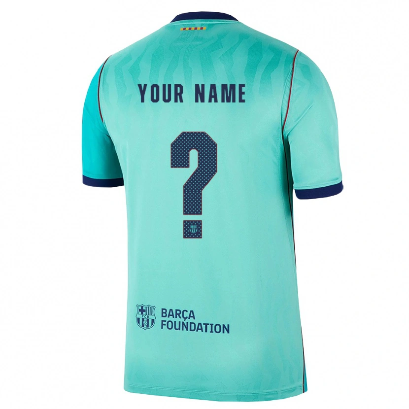 Danxen Kinder Ihren Namen #0 Aqua Dunkeltürkis Königsblau Ausweichtrikot Trikot 2026/27 T-Shirt Schweiz