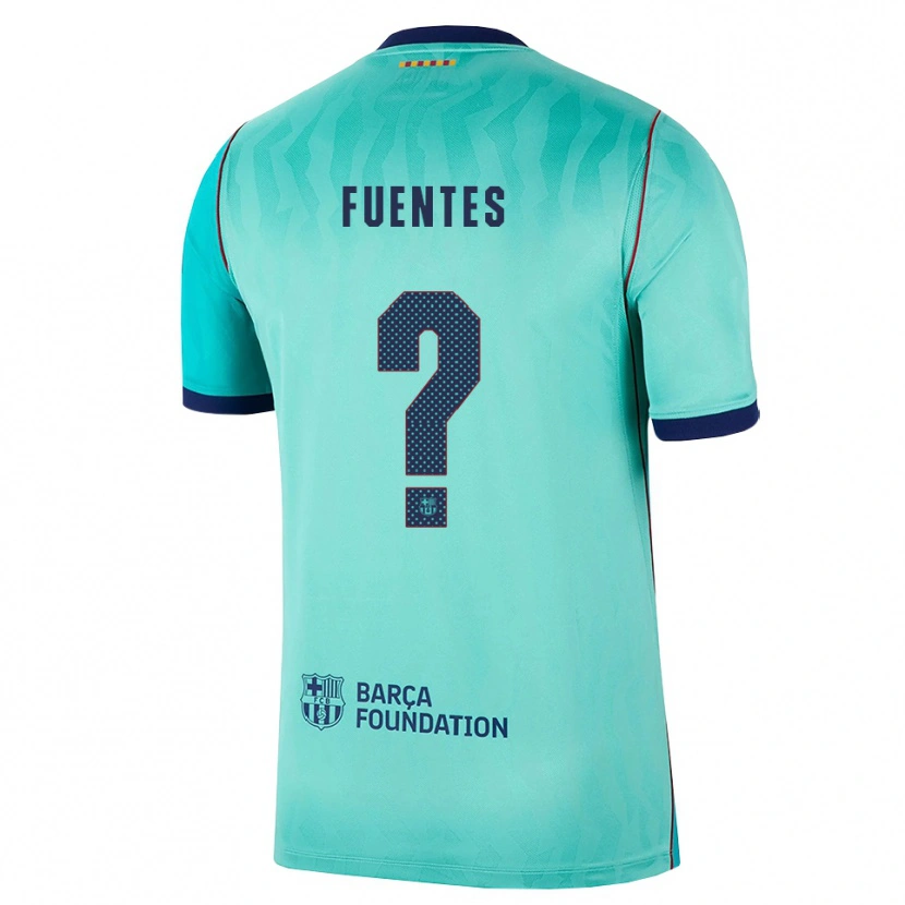 Danxen Kinder Juan David Fuentes #0 Aqua Dunkeltürkis Königsblau Ausweichtrikot Trikot 2026/27 T-Shirt Schweiz