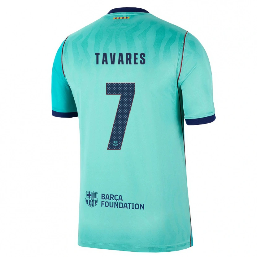 Danxen Kinder Ajay Tavares #7 Aqua Dunkeltürkis Königsblau Ausweichtrikot Trikot 2026/27 T-Shirt Schweiz
