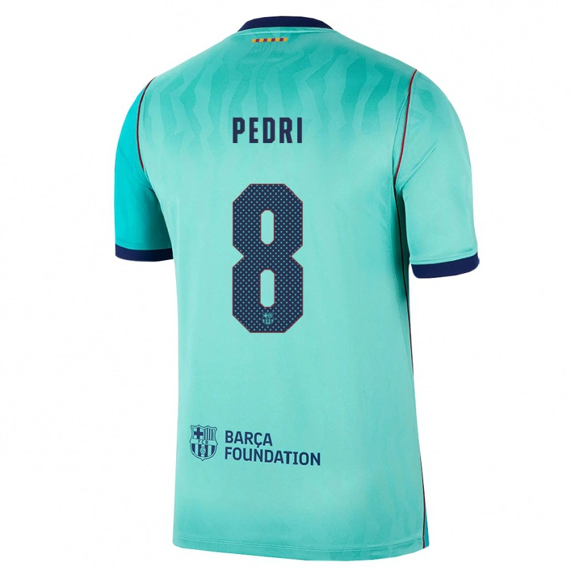 Danxen Kinder Pedro González López #8 Aqua Dunkeltürkis Königsblau Ausweichtrikot Trikot 2026/27 T-Shirt Schweiz