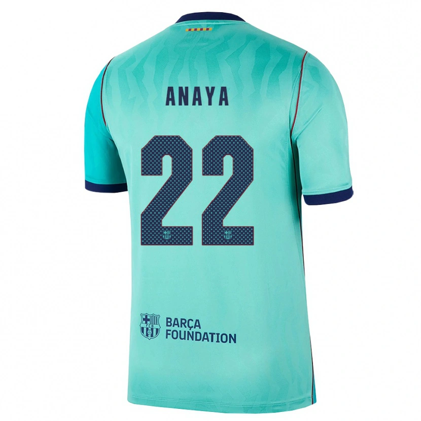 Danxen Kinder Joan Anaya #22 Aqua Dunkeltürkis Königsblau Ausweichtrikot Trikot 2026/27 T-Shirt Schweiz