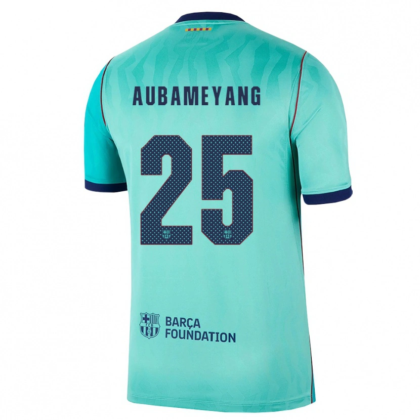 Danxen Kinder Pierre Emerick Aubameyang #25 Aqua Dunkeltürkis Königsblau Ausweichtrikot Trikot 2026/27 T-Shirt Schweiz