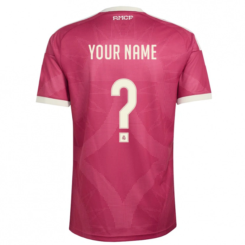 Danxen Kinder Ihren Namen #0 Blassviolett Rot Weiß Ausweichtrikot Trikot 2026/27 T-Shirt Schweiz