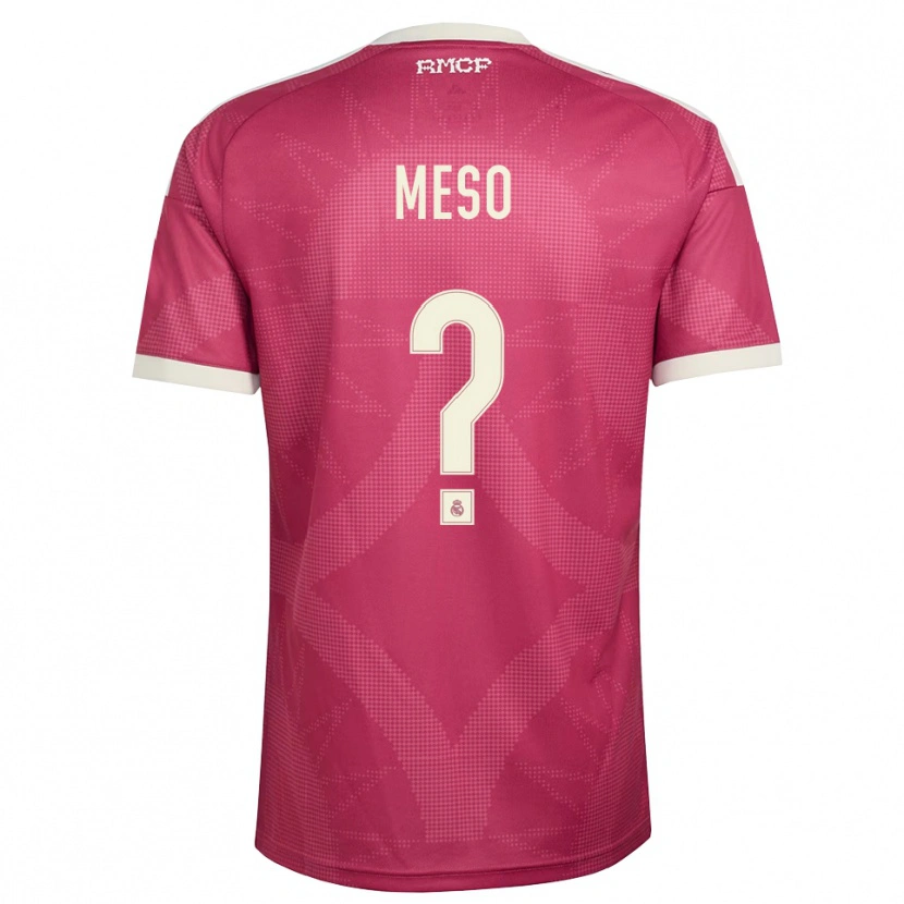 Danxen Kinder Meso #0 Blassviolett Rot Weiß Ausweichtrikot Trikot 2026/27 T-Shirt Schweiz