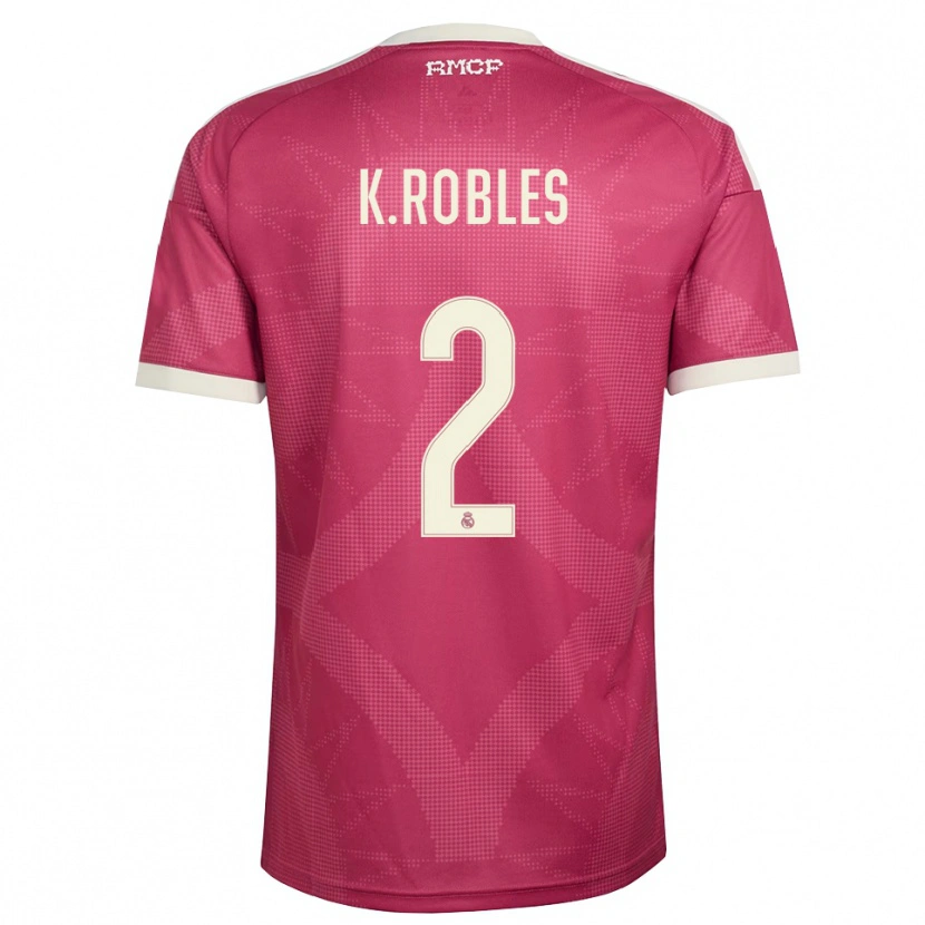 Danxen Kinder Kenti Robles #2 Blassviolett Rot Weiß Ausweichtrikot Trikot 2026/27 T-Shirt Schweiz