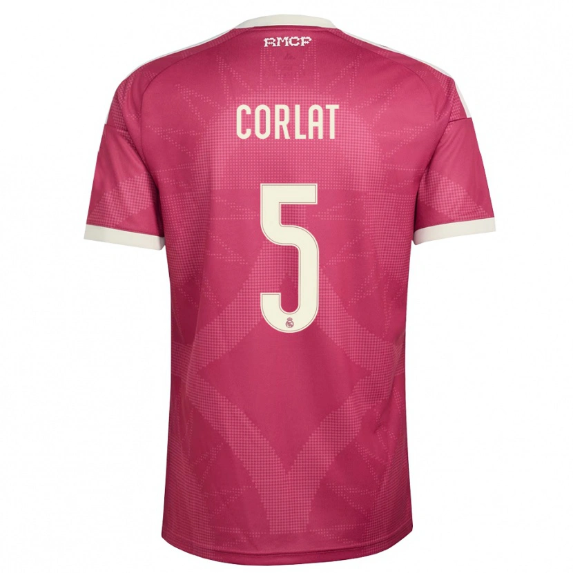 Danxen Kinder Edu Corlat #5 Blassviolett Rot Weiß Ausweichtrikot Trikot 2026/27 T-Shirt Schweiz