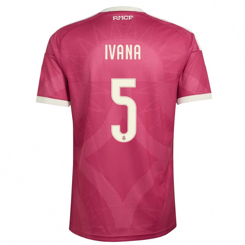 Danxen Kinder Ivana Andres #5 Blassviolett Rot Weiß Ausweichtrikot Trikot 2026/27 T-Shirt Schweiz