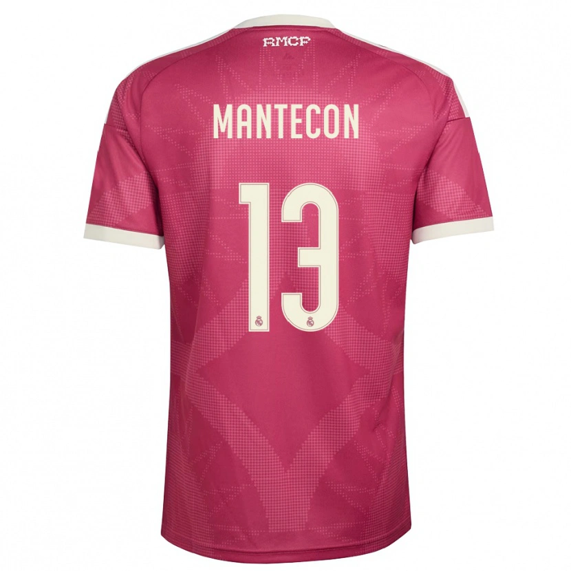 Danxen Kinder Hugo Mantecon #13 Blassviolett Rot Weiß Ausweichtrikot Trikot 2026/27 T-Shirt Schweiz