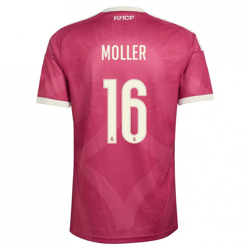 Danxen Kinder Caroline Moller #16 Blassviolett Rot Weiß Ausweichtrikot Trikot 2026/27 T-Shirt Schweiz