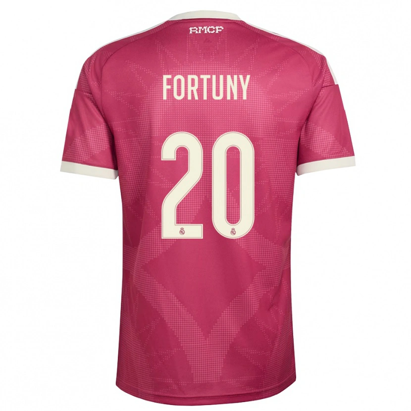 Danxen Kinder Pol Fortuny #20 Blassviolett Rot Weiß Ausweichtrikot Trikot 2026/27 T-Shirt Schweiz